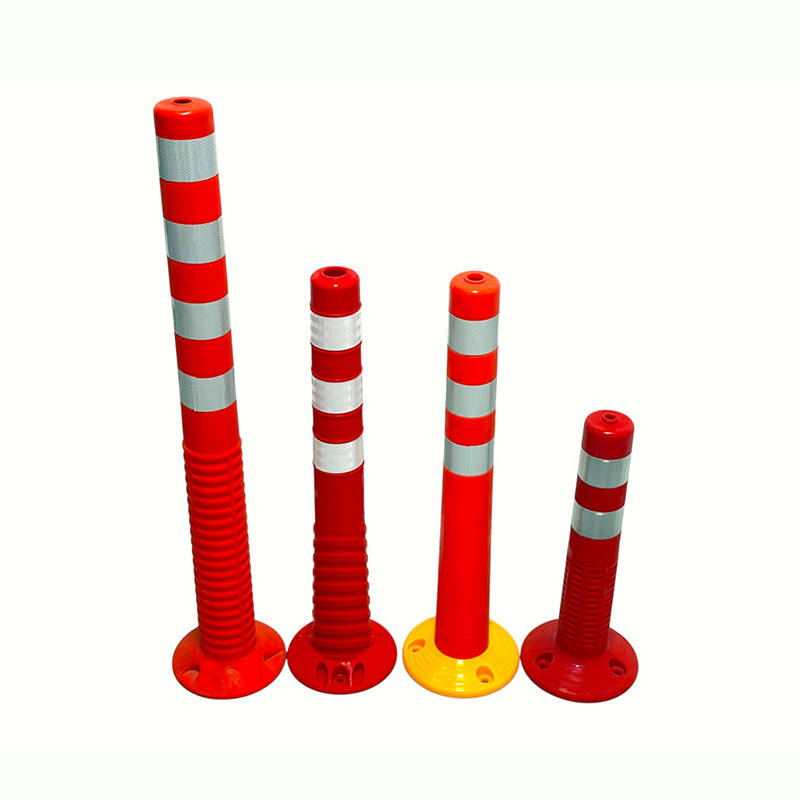 反射カラー付きの柔軟な PVC デリニエーターポスト