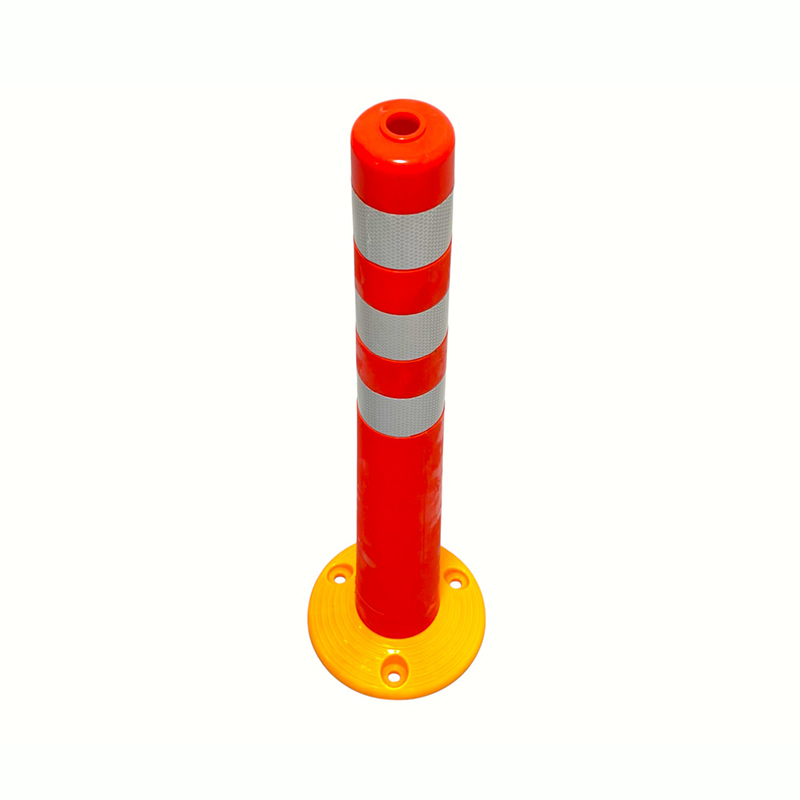 反射カラー付きの柔軟な PVC デリニエーターポスト