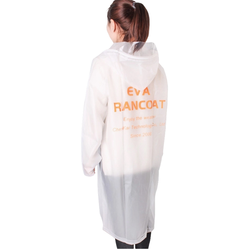 再利用可能な厚手のEVA大人用レインコート